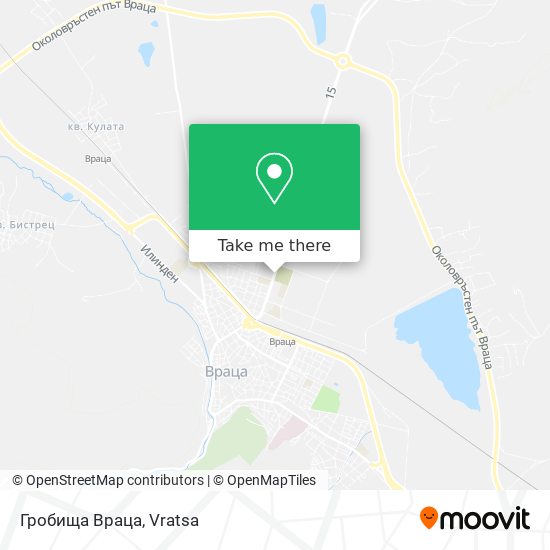 Гробища Враца map