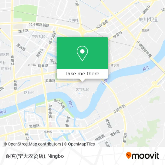 耐克(宁大农贸店) map