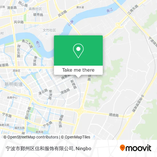 宁波市鄞州区信和服饰有限公司 map