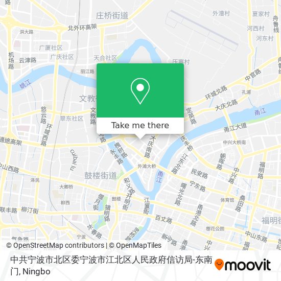 中共宁波市北区委宁波市江北区人民政府信访局-东南门 map