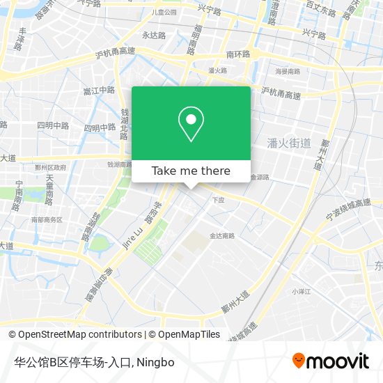 华公馆B区停车场-入口 map