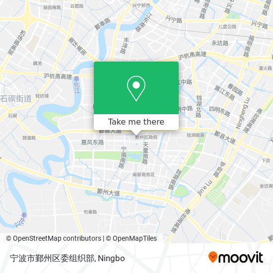 宁波市鄞州区委组织部 map