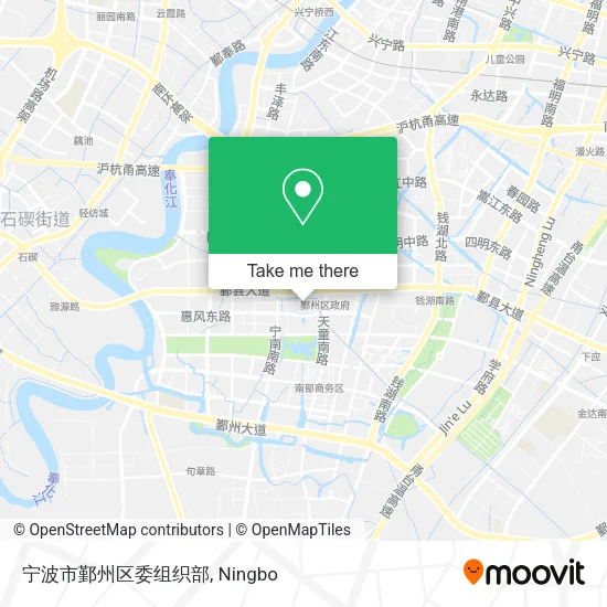 宁波市鄞州区委组织部 map