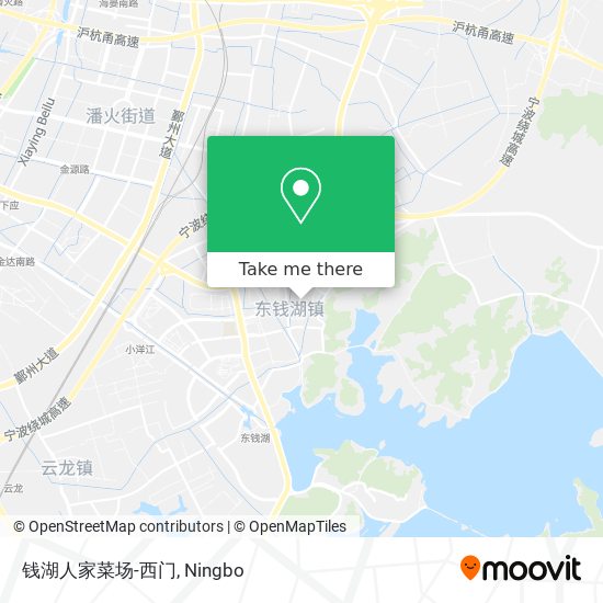 钱湖人家菜场-西门 map