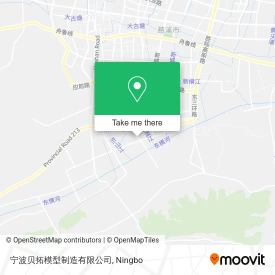 宁波贝拓模型制造有限公司 map