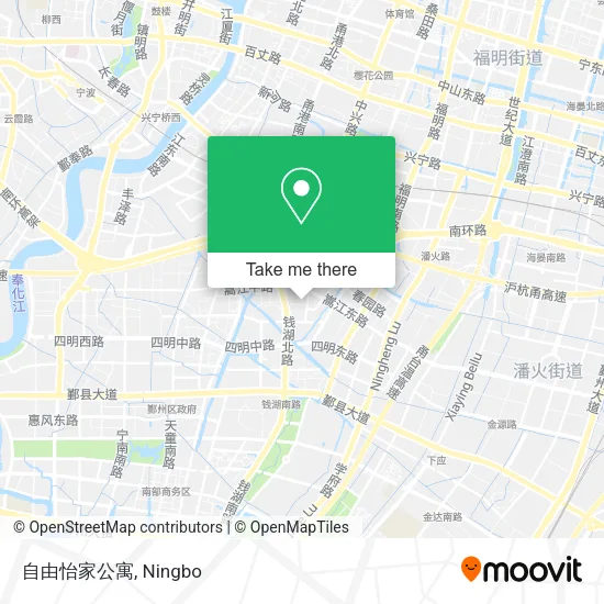 自由怡家公寓 map