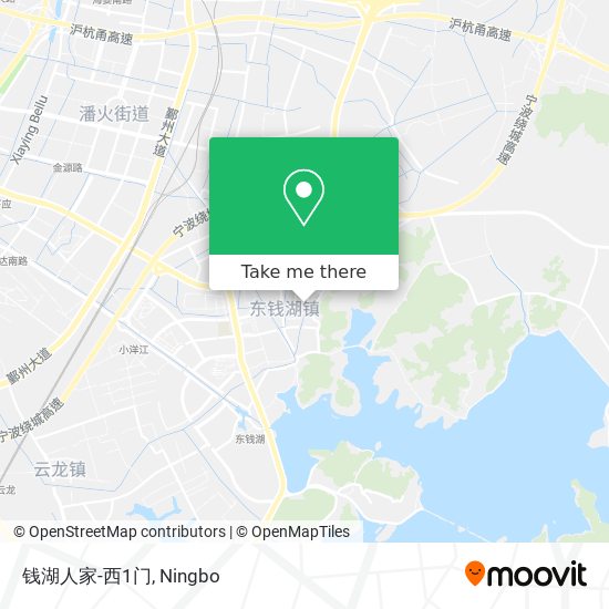 钱湖人家-西1门 map