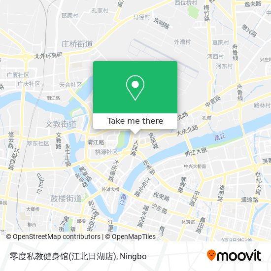 零度私教健身馆(江北日湖店) map