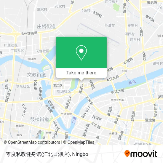 零度私教健身馆(江北日湖店) map