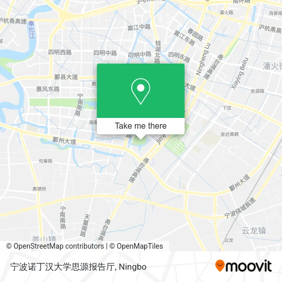 宁波诺丁汉大学思源报告厅 map