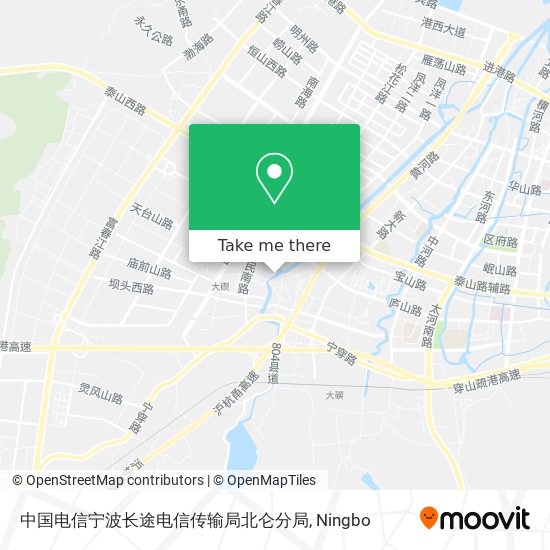 中国电信宁波长途电信传输局北仑分局 map