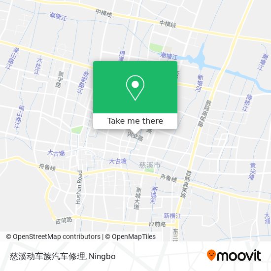 慈溪动车族汽车修理 map
