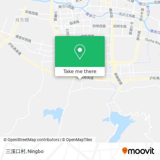 三溪口村 map