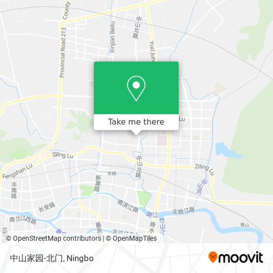 中山家园-北门 map