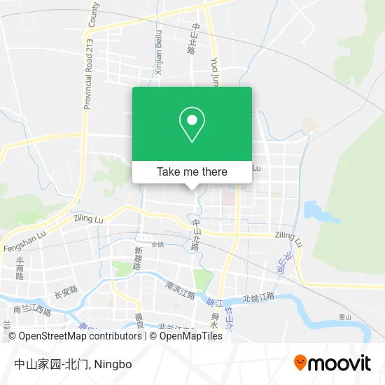 中山家园-北门 map