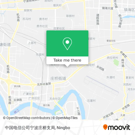 中国电信公司宁波庄桥支局 map