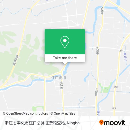 浙江省奉化市江口公路征费稽查站 map