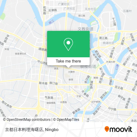 京都日本料理海曙店 map