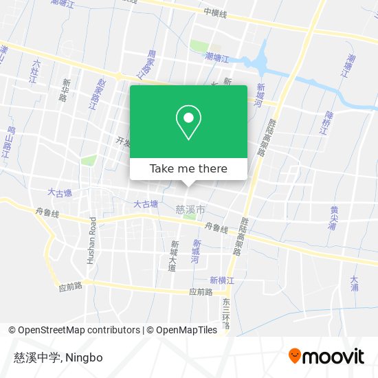 慈溪中学 map