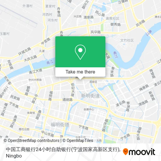 中国工商银行24小时自助银行(宁波国家高新区支行) map
