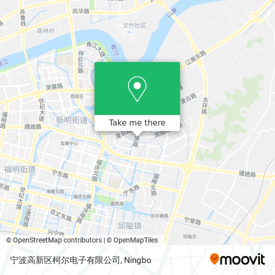 宁波高新区柯尔电子有限公司 map