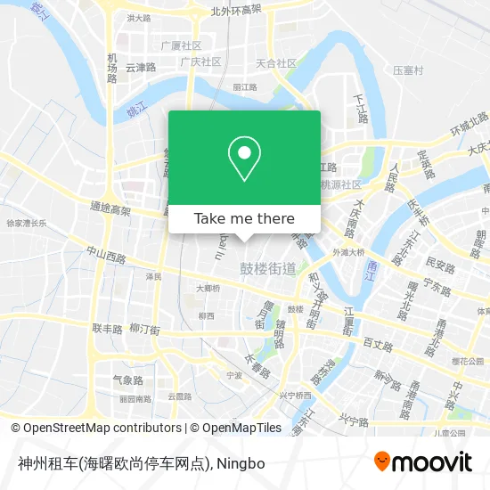 神州租车(海曙欧尚停车网点) map