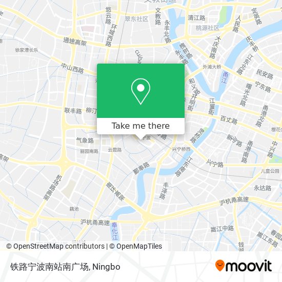 铁路宁波南站南广场 map