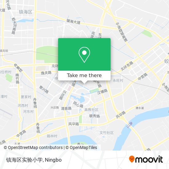 镇海区实验小学 map
