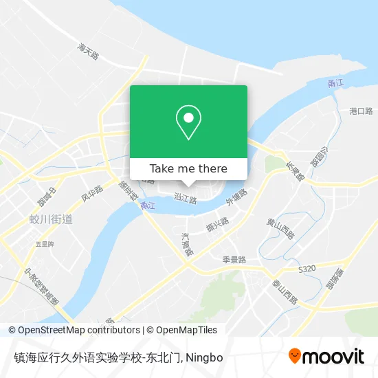 镇海应行久外语实验学校-东北门 map