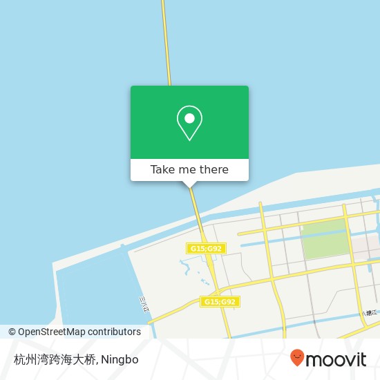 杭州湾跨海大桥 map