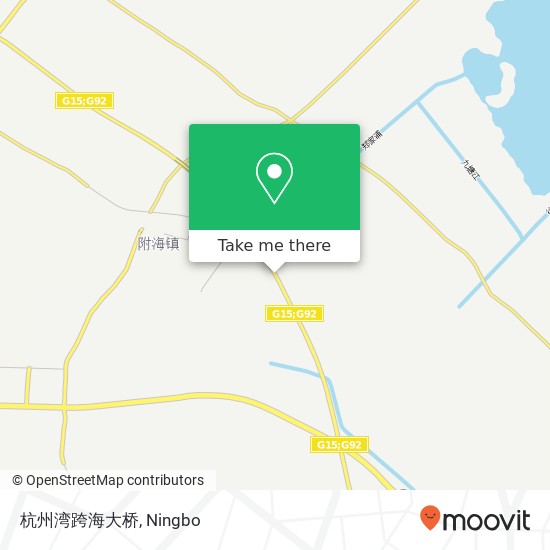 杭州湾跨海大桥 map
