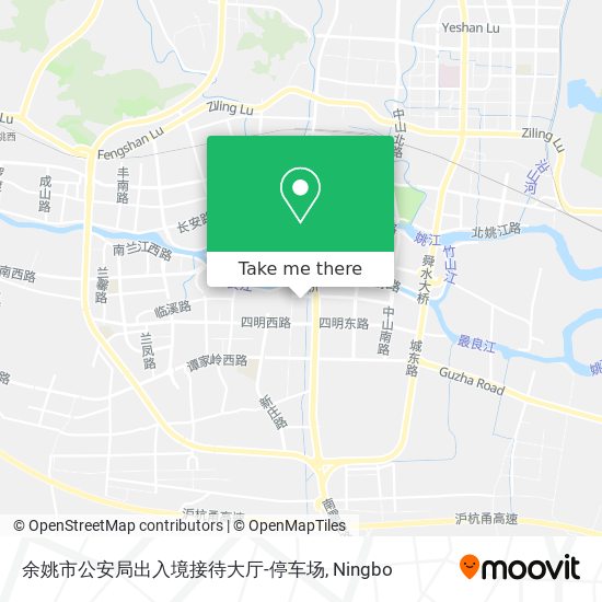 余姚市公安局出入境接待大厅-停车场 map