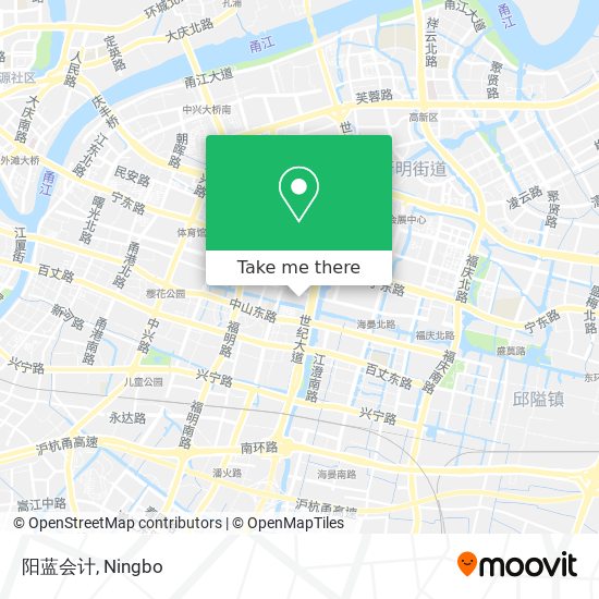 阳蓝会计 map