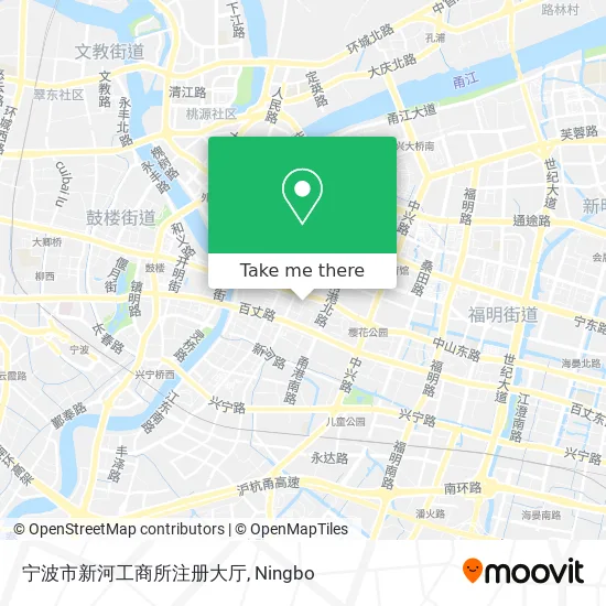 宁波市新河工商所注册大厅 map