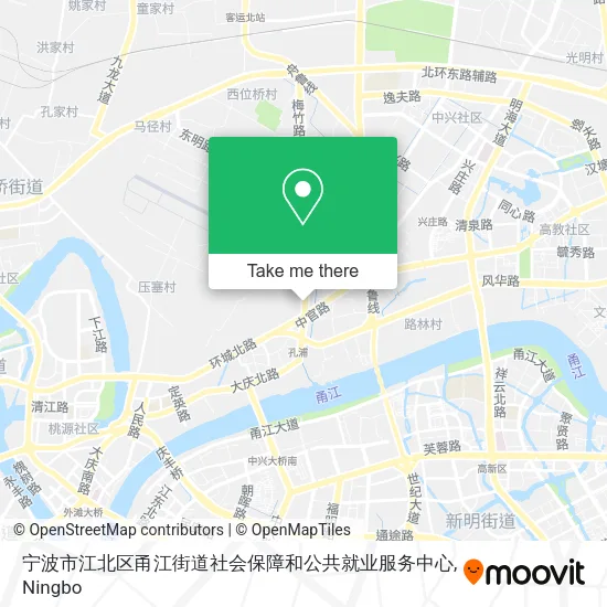 宁波市江北区甬江街道社会保障和公共就业服务中心 map