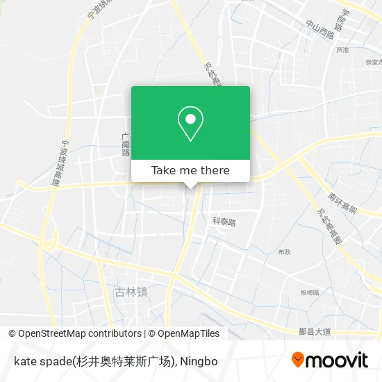 kate spade(杉井奥特莱斯广场) map