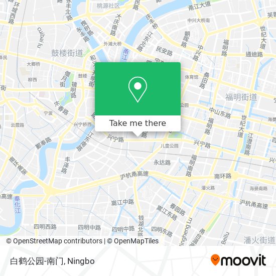 白鹤公园-南门 map