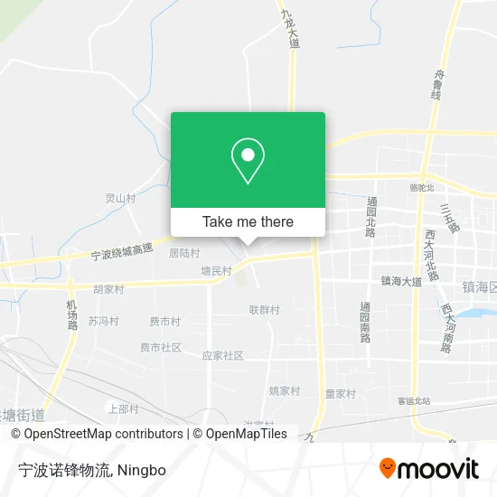 宁波诺锋物流 map