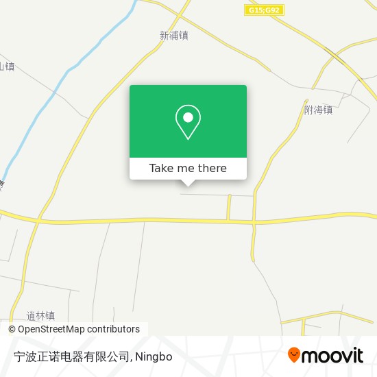 宁波正诺电器有限公司 map