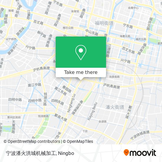 宁波潘火洪城机械加工 map