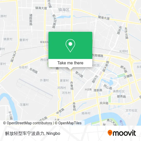 解放轻型车宁波鼎力 map