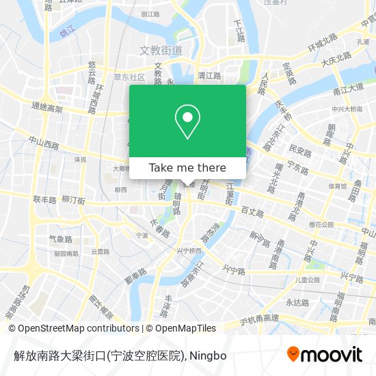 解放南路大梁街口(宁波空腔医院) map