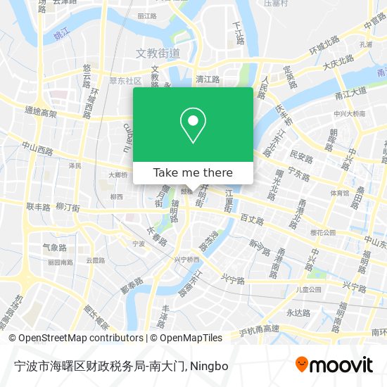 宁波市海曙区财政税务局-南大门 map