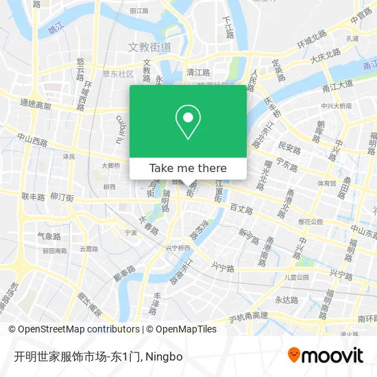 开明世家服饰市场-东1门 map