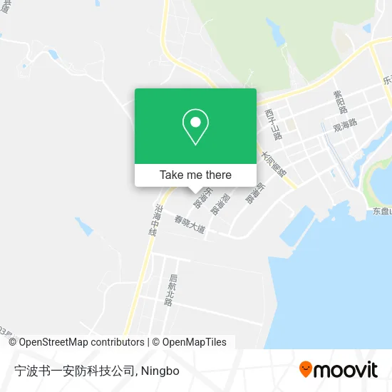 宁波书一安防科技公司 map