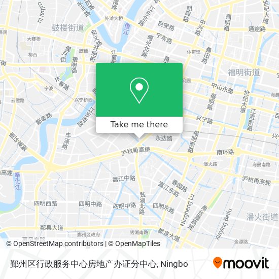 鄞州区行政服务中心房地产办证分中心 map