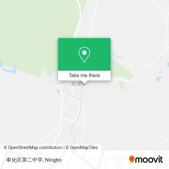 奉化区第二中学 map