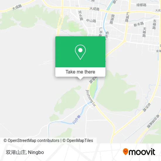 双湖山庄 map