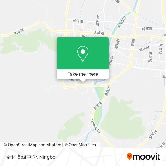 奉化高级中学 map