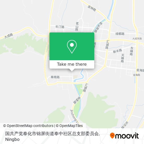 国共产党奉化市锦屏街道奉中社区总支部委员会 map